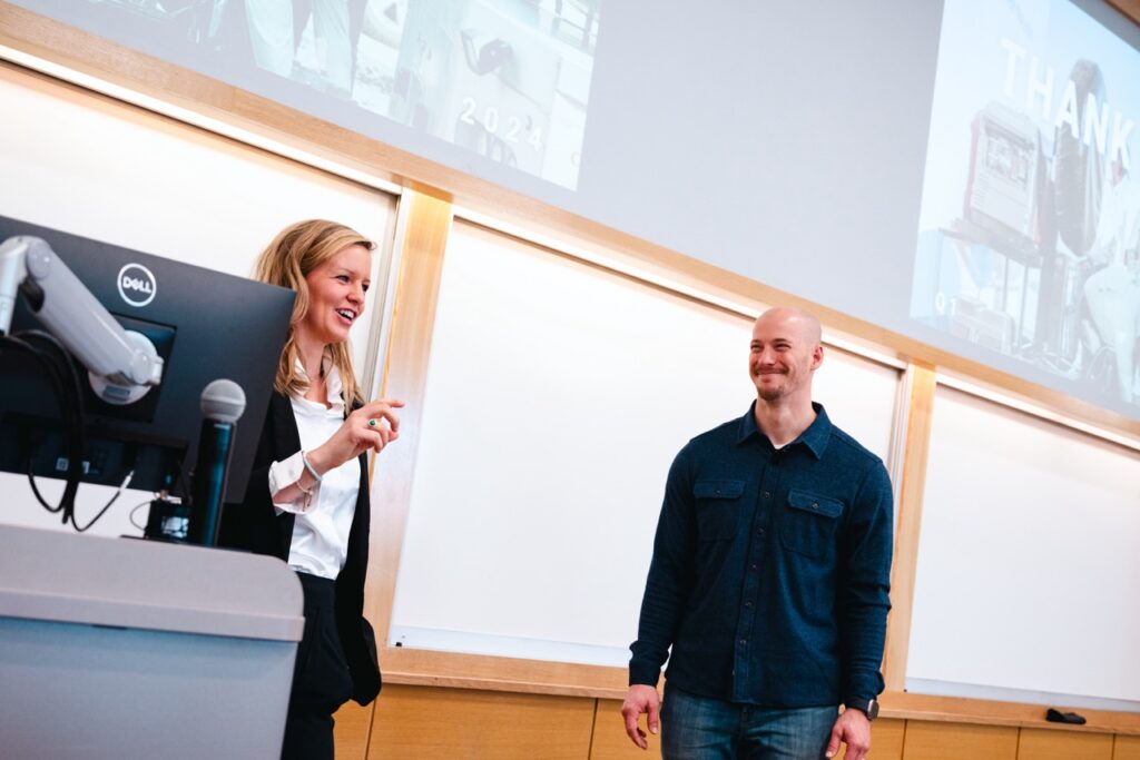 Grant Stahla at the lectern